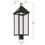 Kichler Lighting 59161OZDS Olde Bronze Outdoor Post Mt 1lt Image 2