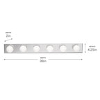 Kichler Lighting 626CH Chrome Linear Bath 36in Image 3