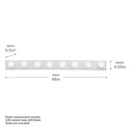 Kichler Lighting 628CH Chrome Linear Bath 48in Image 3