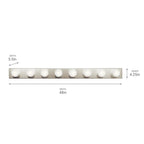 Kichler Lighting 628NI Brushed Nickel Linear Bath 48in Image 3
