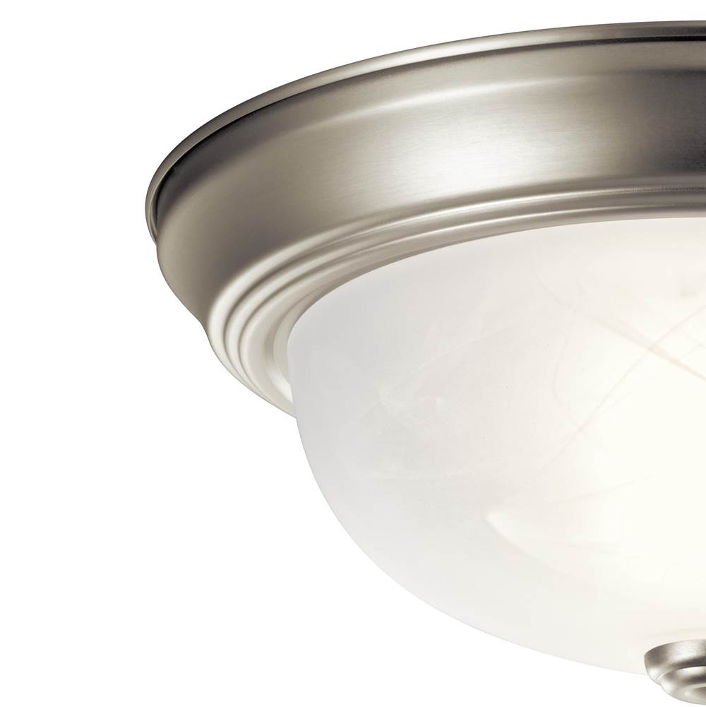 Kichler Lighting 8108NI Brushed Nickel Flush Mount 2lt Image 6