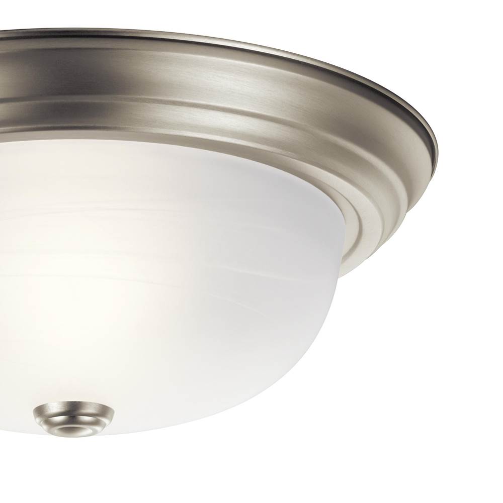Kichler Lighting 8109NI Brushed Nickel Flush Mount 2lt Image 6