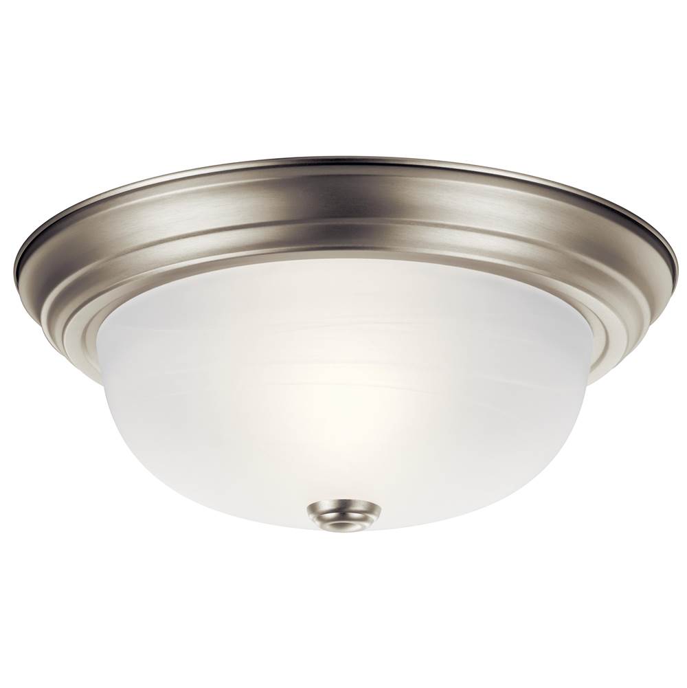 Kichler Lighting 8109NI Brushed Nickel Flush Mount 2lt Image 2