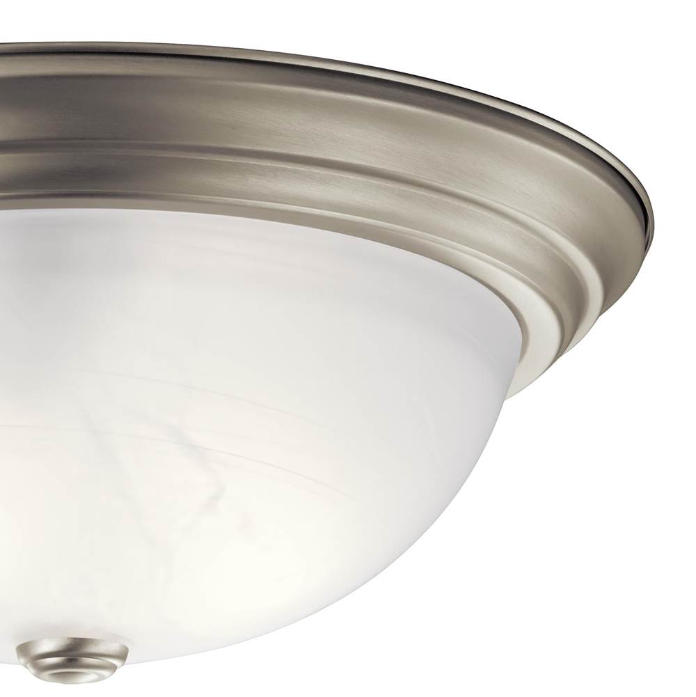 Kichler Lighting 8110NI Brushed Nickel Flush Mount 3lt Image 6