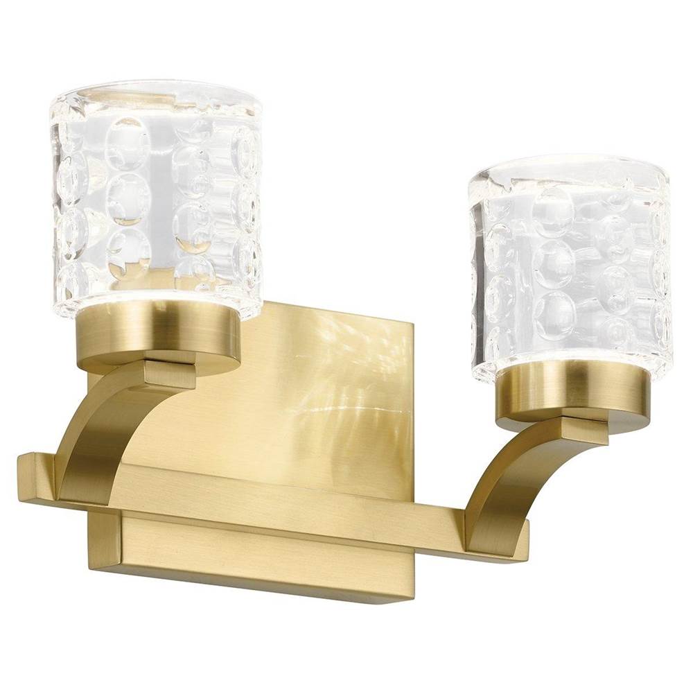 Kichler Lighting Rene 3000k Led 2 Light Vanity Light Champagne Gold