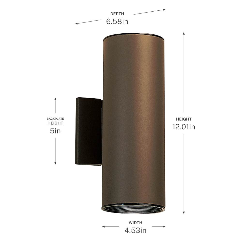Kichler Lighting 9244AZ Architectural Bronze Indoor/outdoor Wall 2lt Image 3