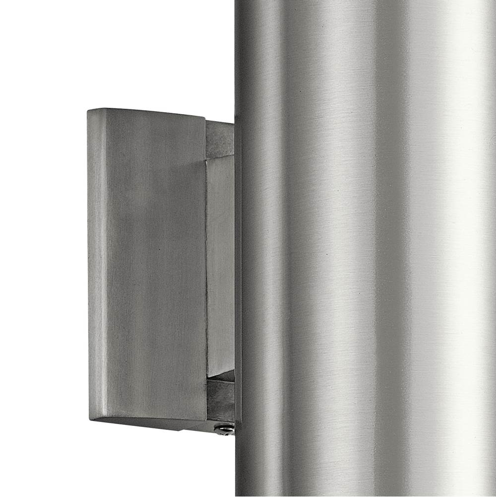 Kichler Lighting 9244BA Brushed Aluminum Indoor/outdoor Wall 2lt Image 8
