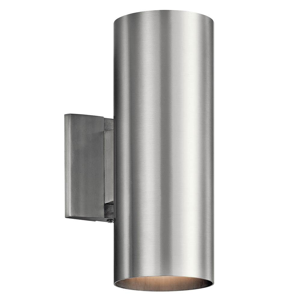 Kichler Lighting 9244BA Brushed Aluminum Indoor/outdoor Wall 2lt Image 2