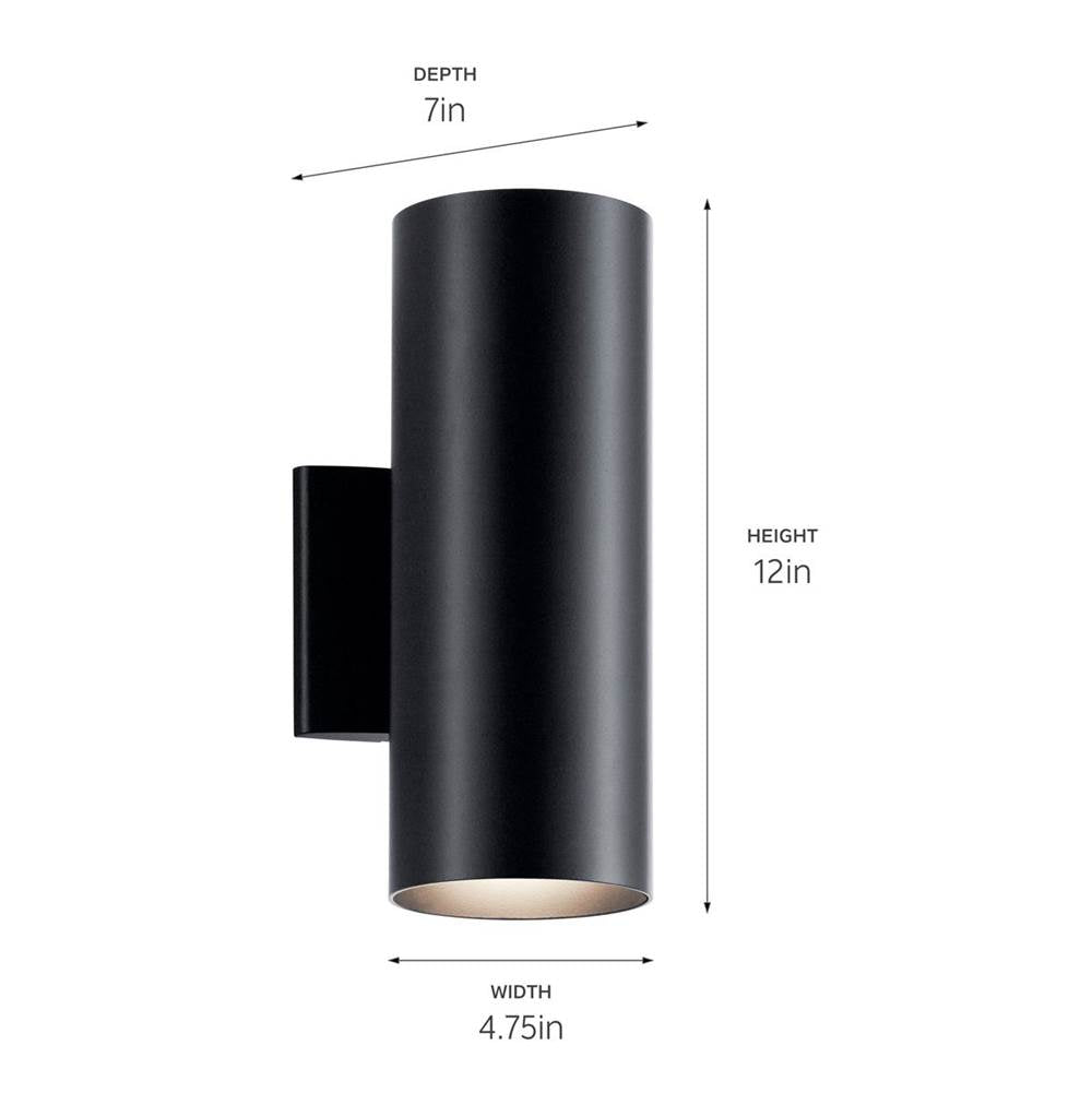 Kichler Lighting 9244BK Black Indoor/outdoor Wall 2lt Image 3