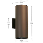 Kichler Lighting 9246AZ Architectural Bronze Indoor/outdoor Wall 2lt Image 3