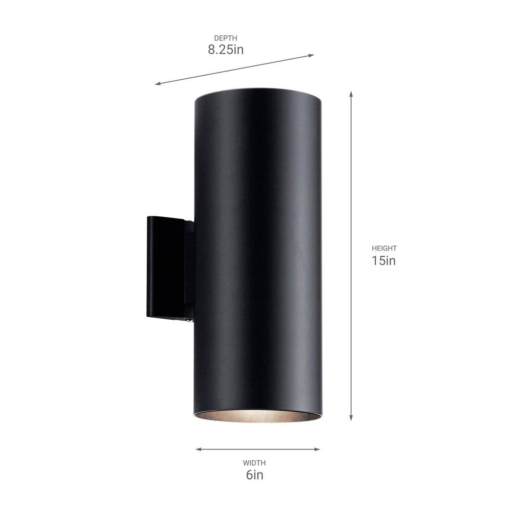 Kichler Lighting 9246BK Black Indoor/outdoor Wall 2lt Image 4