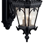 Kichler Lighting 9358BKT Textured Black Outdoor Wall 3lt Image 6