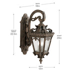 Kichler Lighting 9358LD Londonderry Outdoor Wall 3lt Image 3