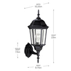 Kichler Lighting 9654BK Black Outdoor Wall 1lt Image 4