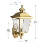 Kichler Lighting 9712PB Polished Brass Outdoor Wall 1lt Image 4