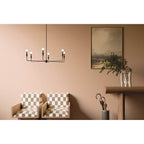 Kichler Lighting 52690BK Black Alvaro 40 Inch 6 Light Chandelier In Black Image 3