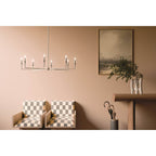 Kichler Lighting 52691PN Polished Nickel Alvaro 50 Inch 8 Light Chandelier In Polished Nickel Image 3