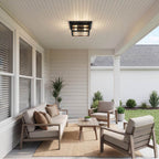 Kichler Lighting 49834BKT Textured Black Outdoor Ceiling 2lt Image 5