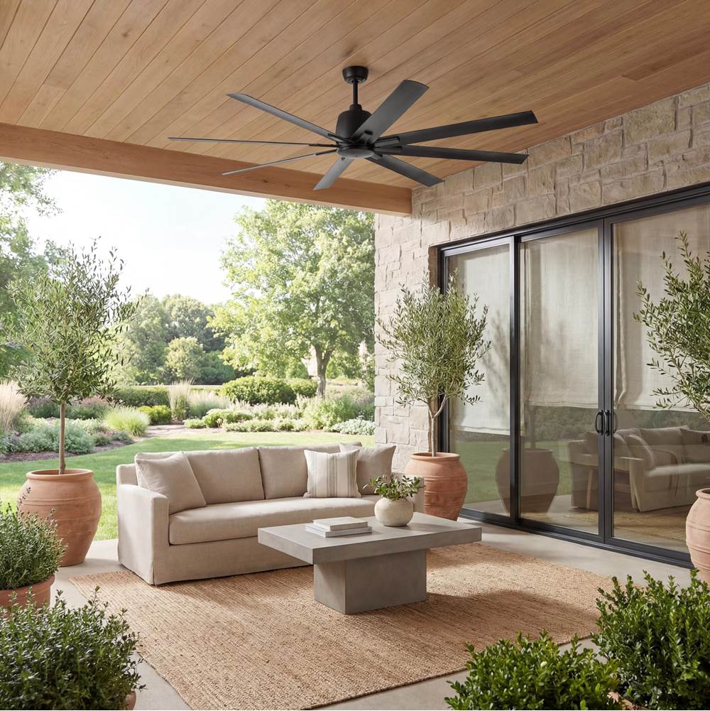 Kichler Lighting 310275SBK Satin Black 75 Inch Breda Fan Image 6