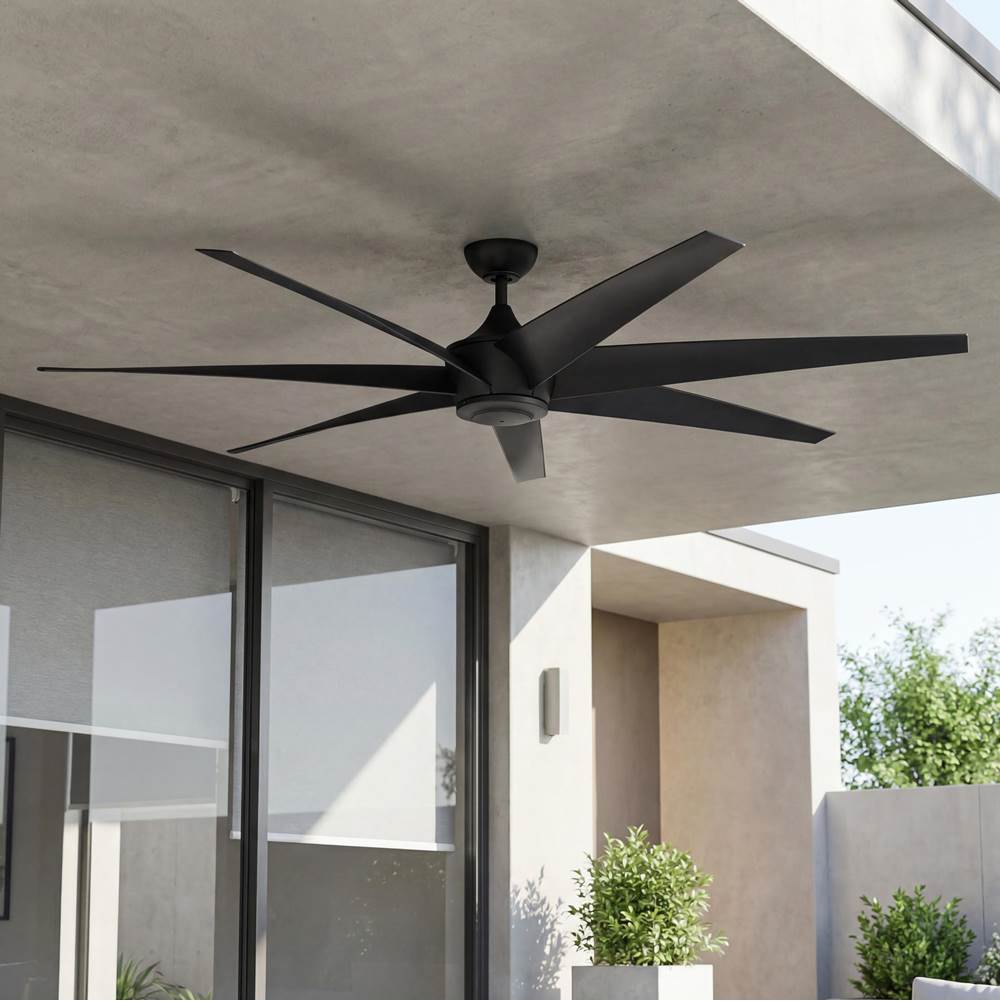 Kichler Lighting 310115DBK Distressed Black 80 Inch Lehr Fan Image 1