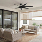 Kichler Lighting 310115DBK Distressed Black 80 Inch Lehr Fan Image 3