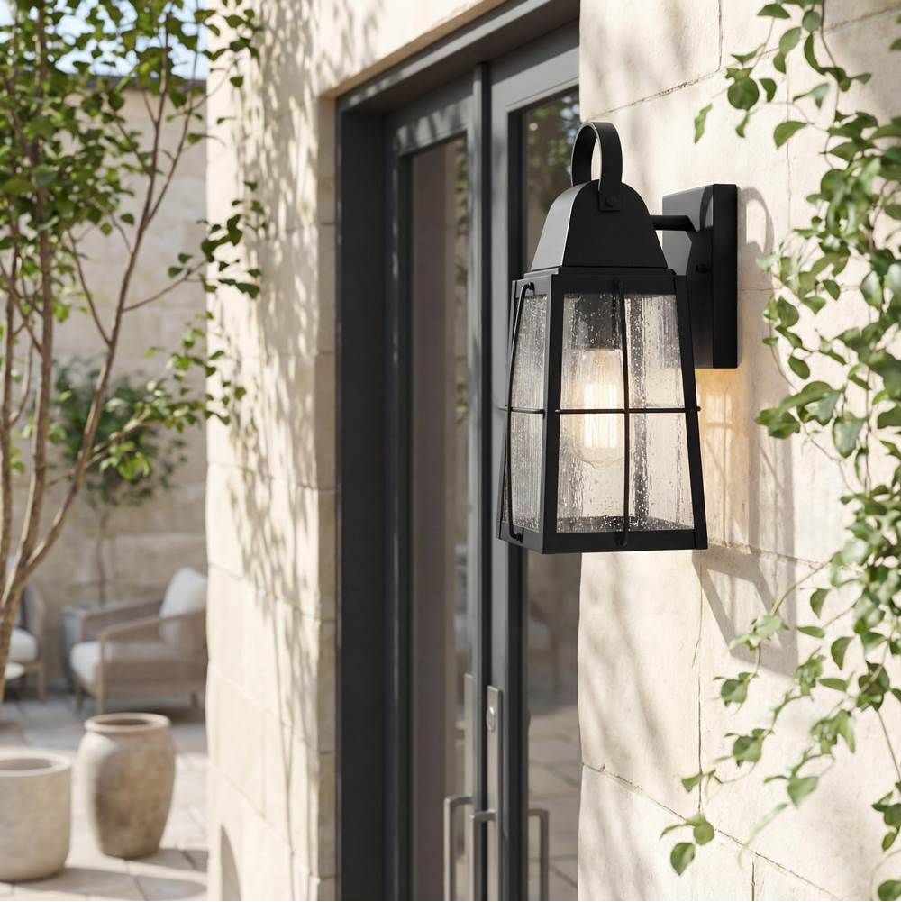 Kichler Lighting 49552BKT Textured Black Outdoor Wall 1lt Image 1