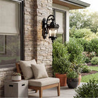Kichler Lighting 9358BKT Textured Black Outdoor Wall 3lt Image 5
