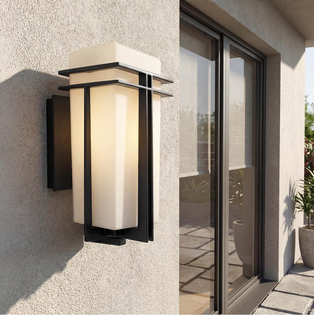 Kichler Lighting 49200BK Black Outdoor Wall 1lt Image 1