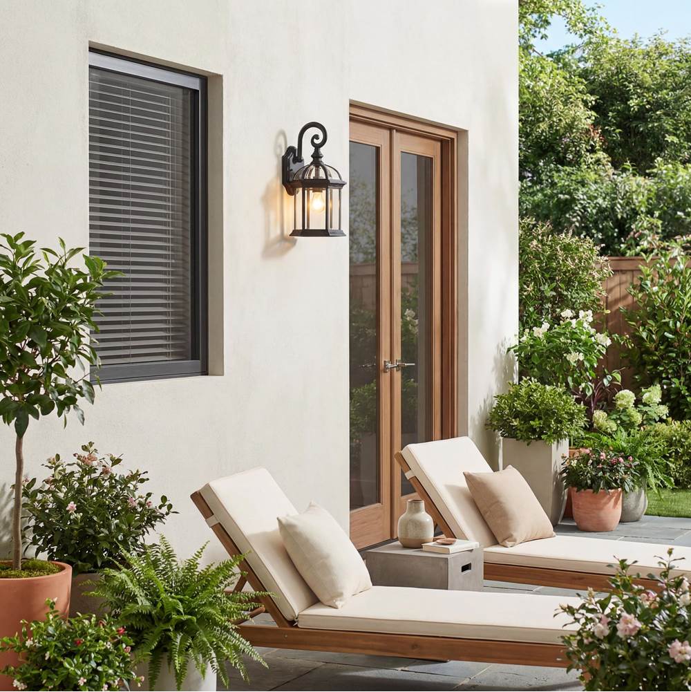 Kichler Lighting 9735BK Black Outdoor Wall 1lt Image 5