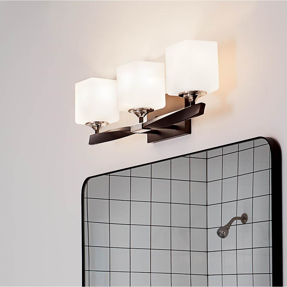 Kichler Lighting 55002BK Black Bath 3lt Image 1