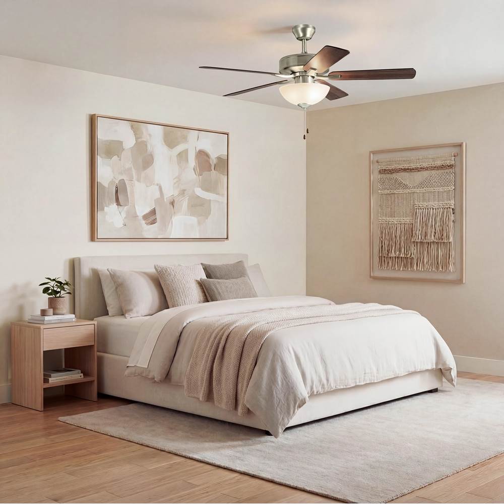 Kichler Lighting 330017NI Brushed Nickel 52 Inch Basics Pro Select Fan Image 4