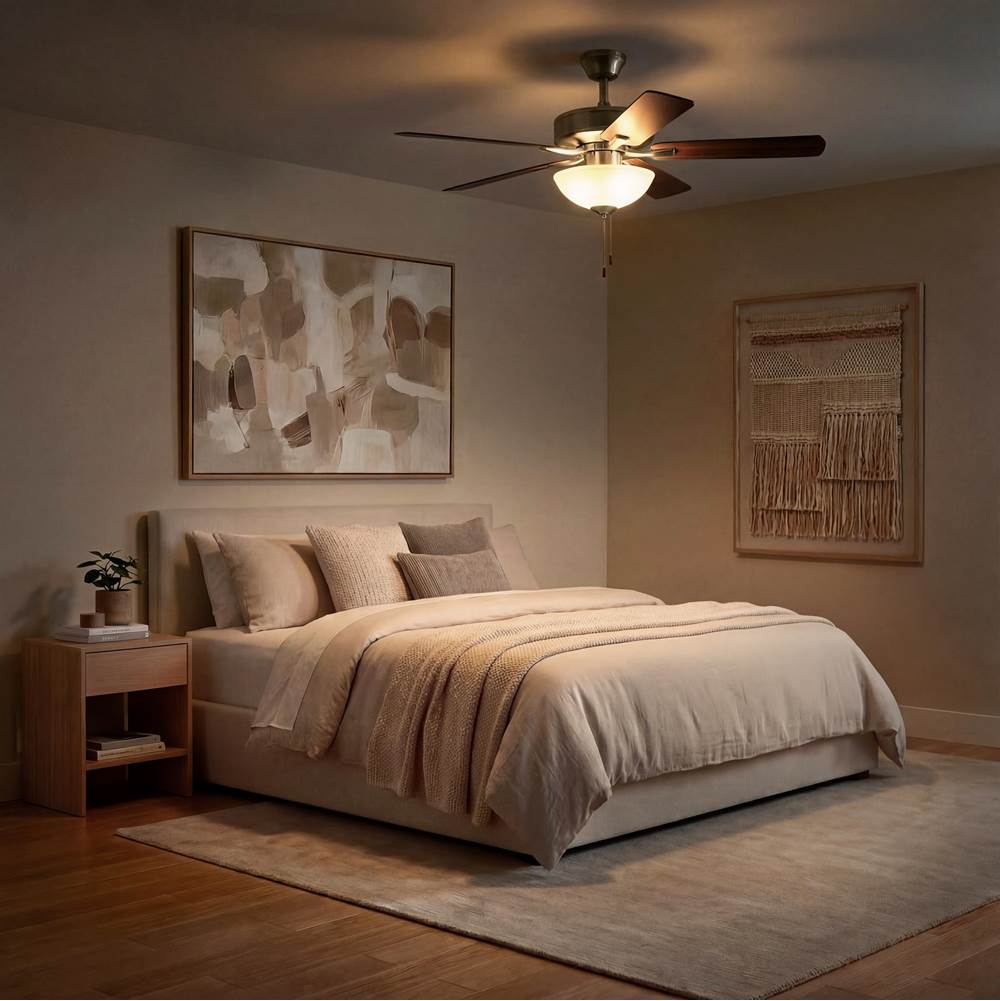 Kichler Lighting 330017NI Brushed Nickel 52 Inch Basics Pro Select Fan Image 3