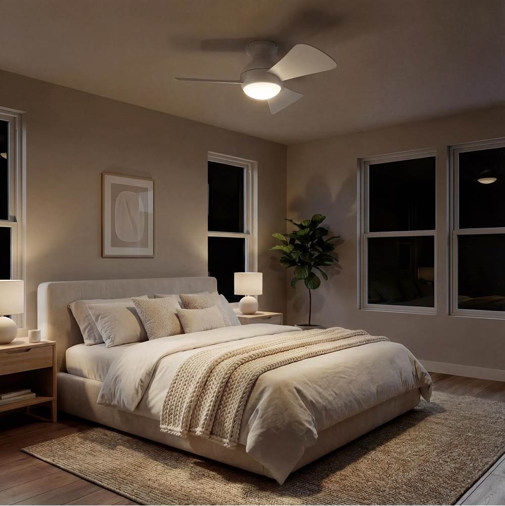 Kichler Lighting 330150MWH Matte White 34 Inch Sola Fan Led Image 3