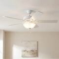 Kichler Lighting 330017MWH Matte White 52 Inch Basics Pro Select Fan Image 1
