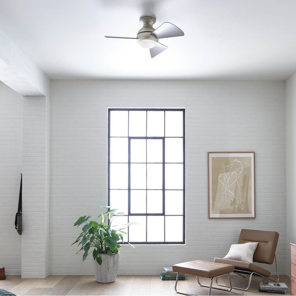 Kichler Lighting 330150NI Brushed Nickel 34 Inch Sola Fan Led Image 4