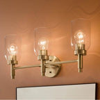 Kichler Lighting 55185CPZ Champagne Bronze Madden 24 Inch 3 Light Vanity With Clear Glass In Champagne Bronze Image 9