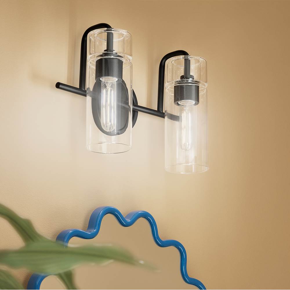Kichler Lighting 55251BK Black Bath 2lt Image 4