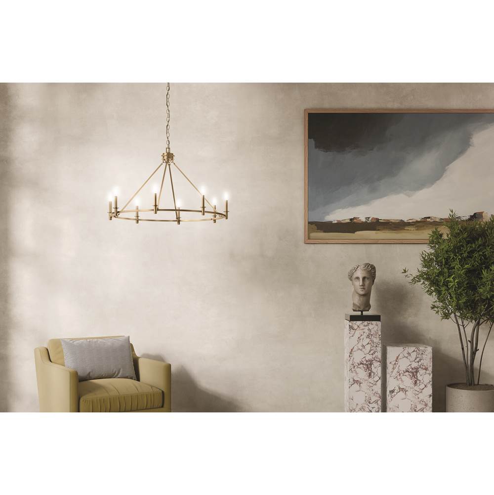 Kichler Lighting 52706CPZ Champagne Bronze Carrick 40.75 Inch 8 Light Chandelier In Champagne Bronze Image 3