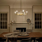 Kichler Lighting 43859NBR Natural Brass Chandelier 6lt Image 4