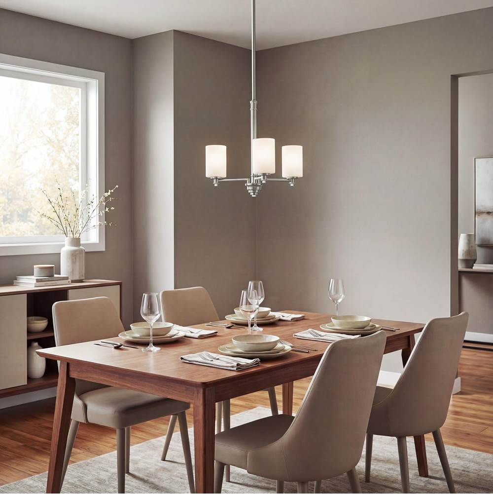 Kichler Lighting 43922NI Brushed Nickel Mini Chandelier 3lt Image 4