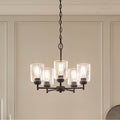 Kichler Lighting 44030BK Black Chandelier 5lt Image 1