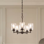 Kichler Lighting 44030BK Black Chandelier 5lt Image 1