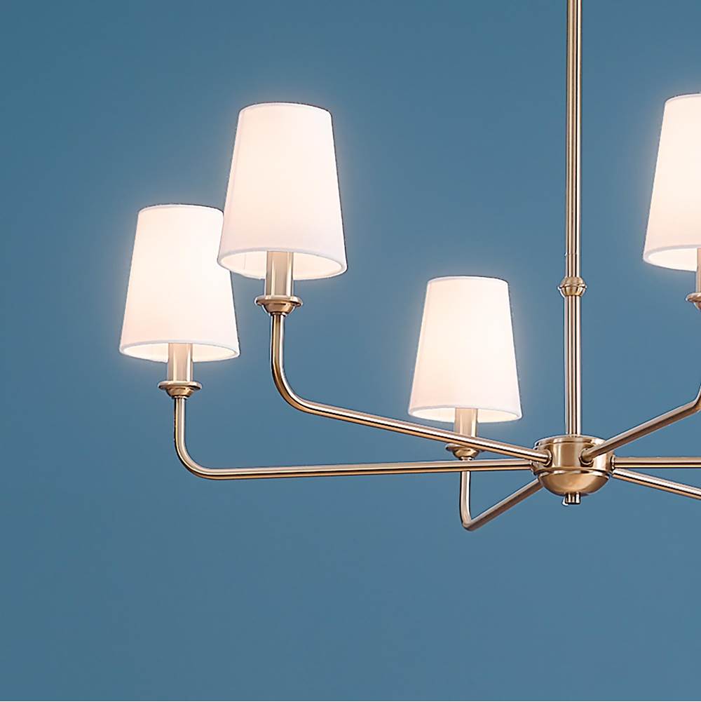 Kichler Lighting 52516BNB Brushed Natural Brass Chandelier 6lt Image 7