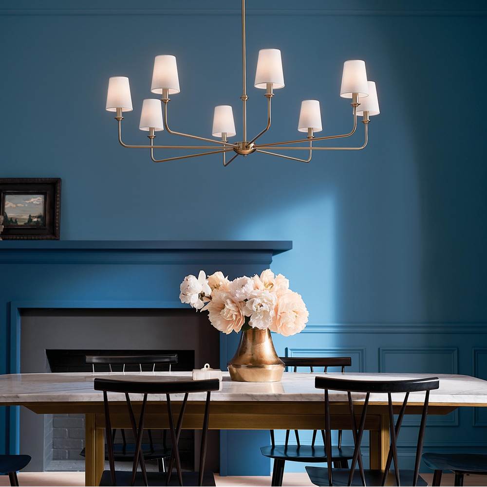Kichler Lighting 52517BNB Brushed Natural Brass Chandelier 8lt Image 4