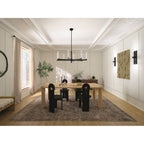 Kichler Lighting 52668BK Black Sycara 48.5 Inch 8 Light Led Chandelier With Faceted Crystal In Black Image 2