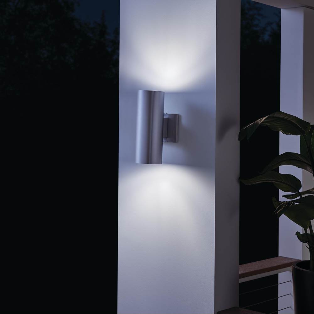 Kichler Lighting 9244BA Brushed Aluminum Indoor/outdoor Wall 2lt Image 6