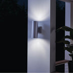 Kichler Lighting 9244BA Brushed Aluminum Indoor/outdoor Wall 2lt Image 6