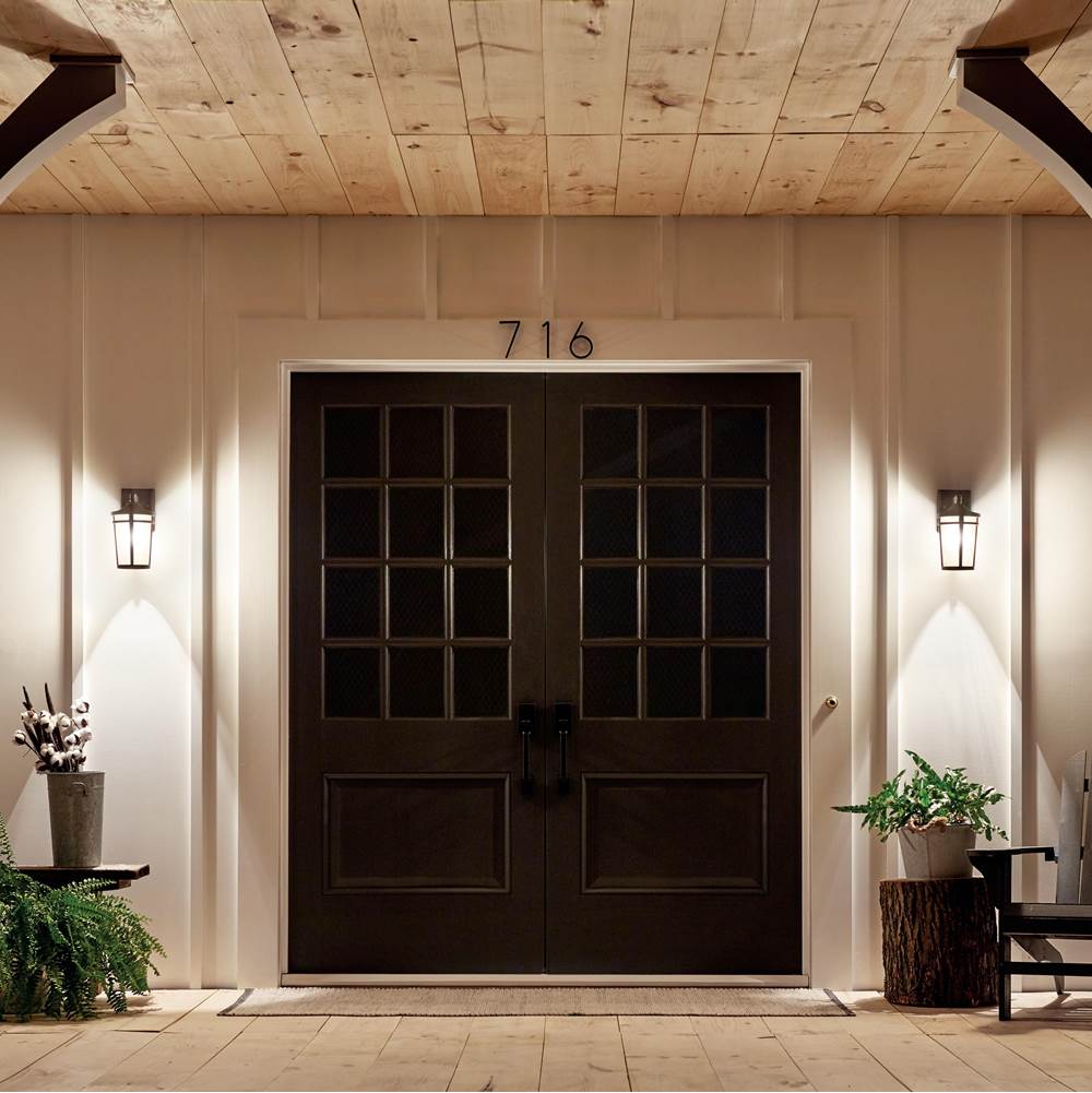 Kichler Lighting 49071BST Brown Stone Outdoor Wall 1lt Image 4