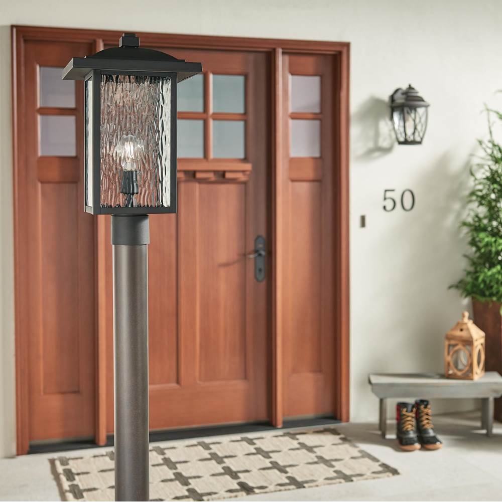 Kichler Lighting 49927BKT Textured Black Outdoor Post Mt 1lt Image 6