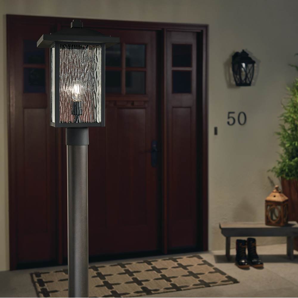 Kichler Lighting 49927BKT Textured Black Outdoor Post Mt 1lt Image 5